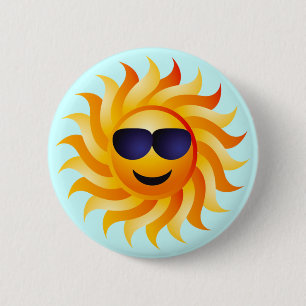 BÓTON REDONDO 5.08CM SOL COM MÁSCARAS SOBRE