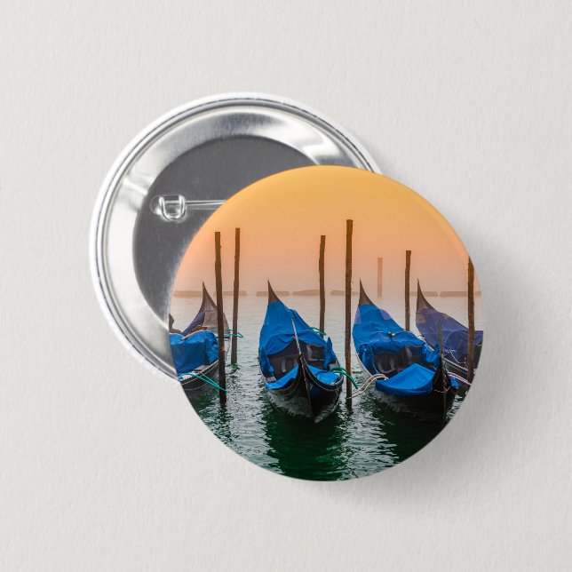 Bóton Redondo 5.08cm Sol em Veneza (Frente & Verso)