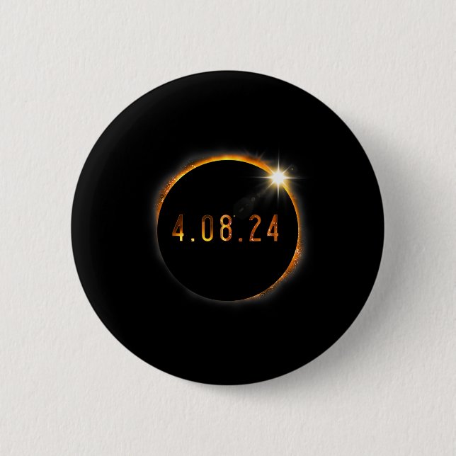 Bóton Redondo 5.08cm Solar Eclipse American Totality Primavera 40824 (Frente)