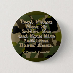 Bóton Redondo 5.08cm Soldier Son Prayer