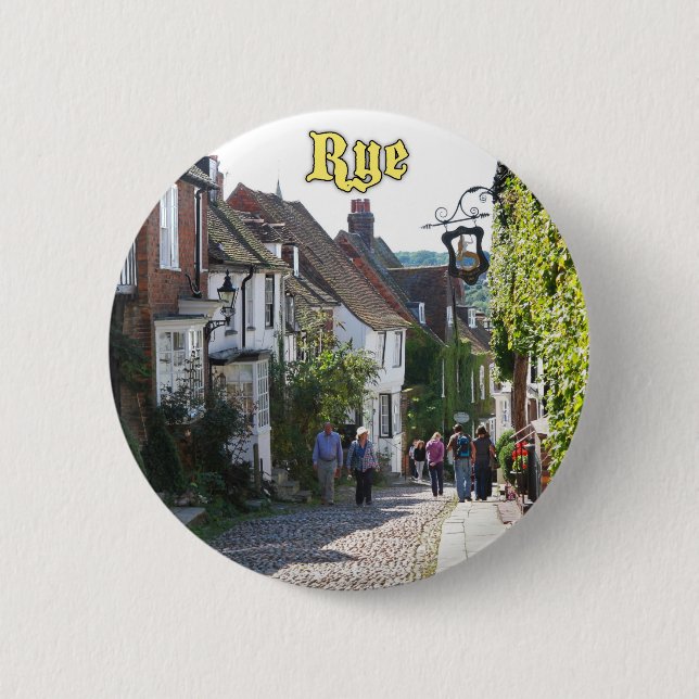 Bóton Redondo 5.08cm Solte a sua imaginação! Rye England (Frente)