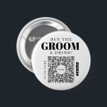 Bóton Redondo 5.08cm Solteiro Vênmo Código QR Comprar O Grupo A Beber<br><div class="desc">Certifique-se de que o noivo não tem que pagar por uma bebida de solteiro com o botão de código QR de Venmo do Partido do excelente Solteiro! Comprar um para toda a tripulação! Basta adicionar sua própria imagem de código de QR Venmo, PayPal ou Cash App. Todos na festa podem...</div>