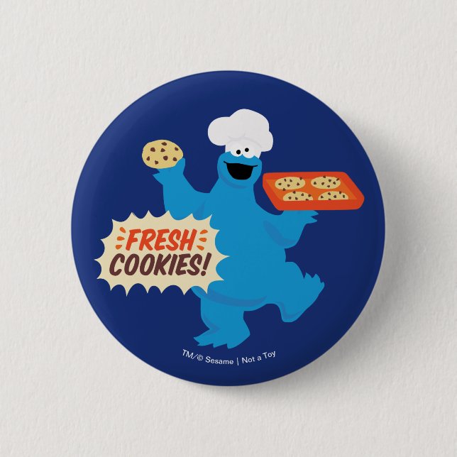 Bóton Redondo 5.08cm Somos Comilões | Biscoitos Frescos! (Frente)