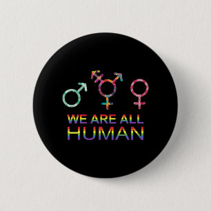 Bóton Redondo 5.08cm Somos Todos Símbolos De Gênero Da Lgbt Humanos