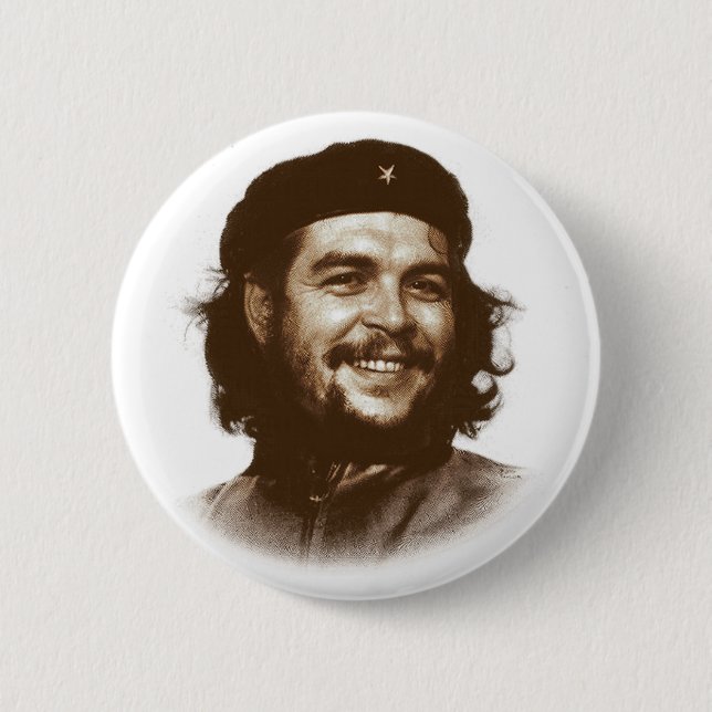 Bóton Redondo 5.08cm Sorriso de Ernesto Che Guevara (Frente)