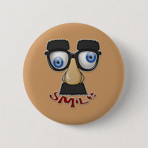 Bóton Redondo 5.08cm sorriso grotesco