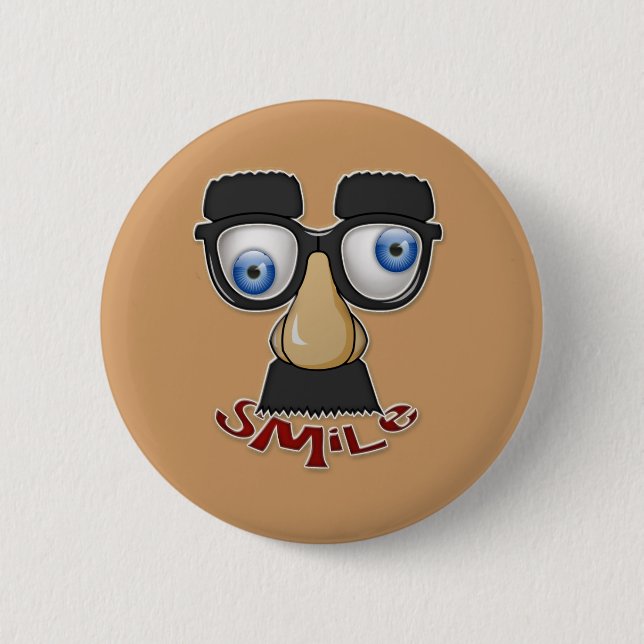 Bóton Redondo 5.08cm sorriso rabugento (Frente)