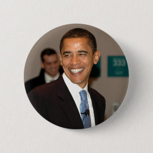 Bóton Redondo 5.08cm Sorrisos do presidente Barack Obama