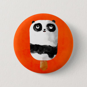 Bóton Redondo 5.08cm Sorvete do Popsicle da panda