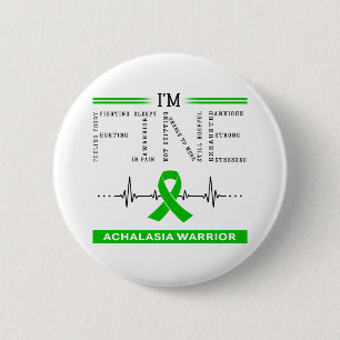 Bóton Redondo 5.08cm Sou o guerreiro da Achalasia