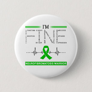Bóton Redondo 5.08cm Sou o guerreiro da neurofibromatose fina