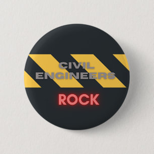 Bóton Redondo 5.08cm Sou um botão de engenheiro Civil