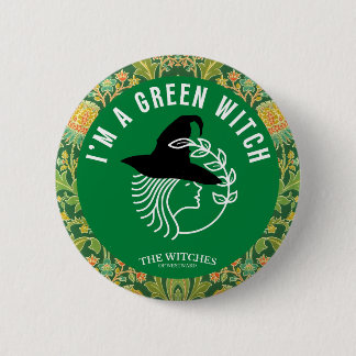 Bóton Redondo 5.08cm Sou uma Bruxa Verde!