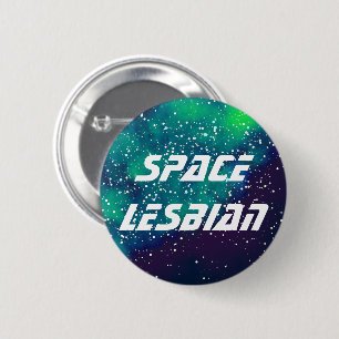 Bóton Redondo 5.08cm Space Lesbian Customizable Galaxy Identity
