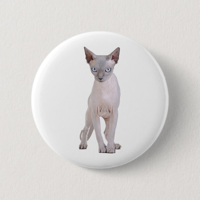Bóton Redondo 5.08cm Sphynx cat (Frente)