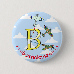 Bóton Redondo 5.08cm Spitfires Blue Sky B Initial Badge