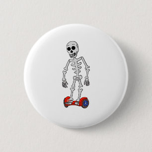 Bóton Redondo 5.08cm Spooky Hover Bones