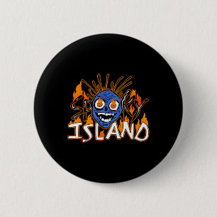 Bóton Redondo 5.08cm Spooky Island Amusement Park Island Resort Hallowe
