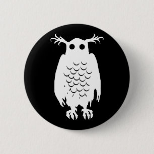 Bóton Redondo 5.08cm Spooky Owl
