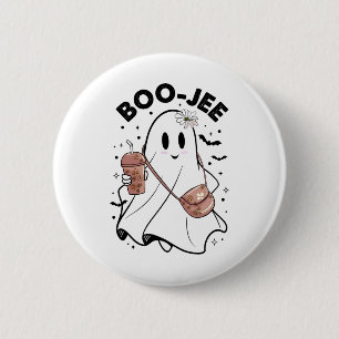 Bóton Redondo 5.08cm Spooky Season Cute Ghost Halloween Costume Boujee