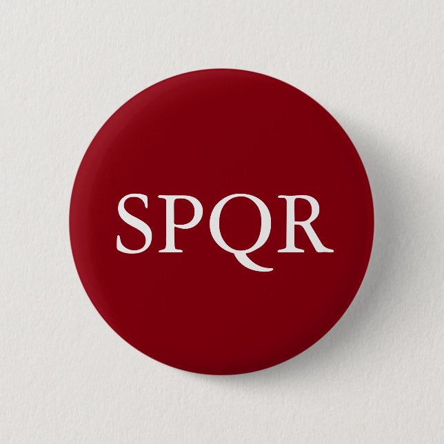 Bóton Redondo 5.08cm SPQR Badge (Frente)