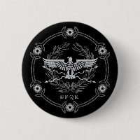 SPQR o botão do emblema do império romano