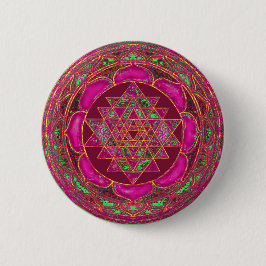 Bóton Redondo 5.08cm Sri Lanca Yantra Mandala