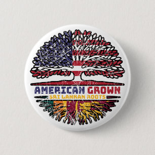 Bóton Redondo 5.08cm Sri Lanka Sri Lanca EUA EUA EUA EUA Estados Unidos
