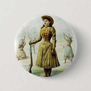 Bóton Redondo 5.08cm Srta. Annie Oakley
