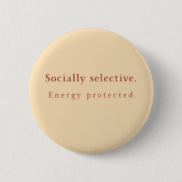 Bóton Redondo 5.08cm SS Button Pin – Minimalist Neutral Aesthetic Badge