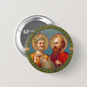 Bóton Redondo 5.08cm SS. Peter e Paul, Apostles (JMAS 01)