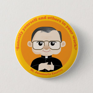 Bóton Redondo 5.08cm St. Josemaria Escriva