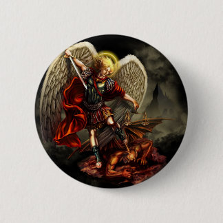 Bóton Redondo 5.08cm St Michael o arcanjo