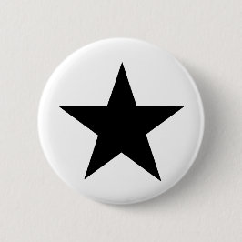 Bóton Redondo 5.08cm Star Black O MUSEUM Zazzle Dons