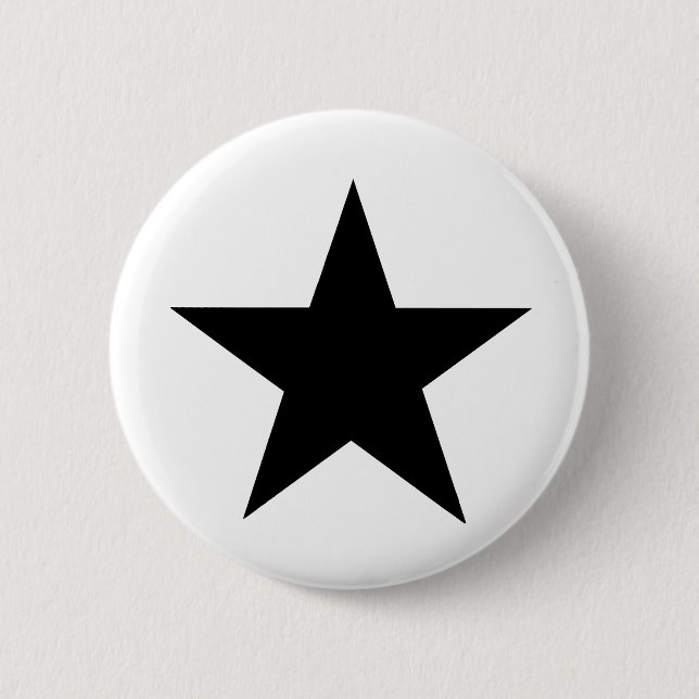 Bóton Redondo 5.08cm Star Black O MUSEUM Zazzle Dons (Frente)