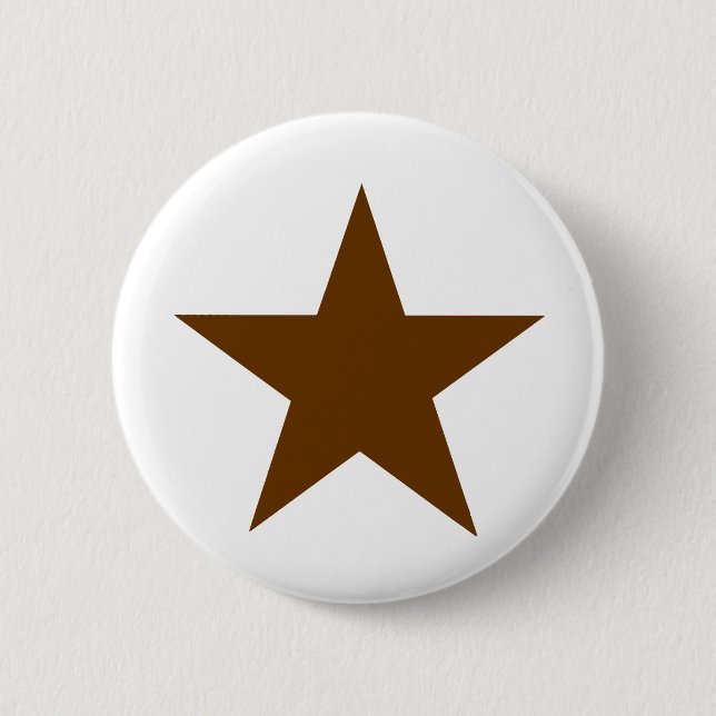 Bóton Redondo 5.08cm Star Brown O MUSEUM Zazzle dá presentes (Frente)