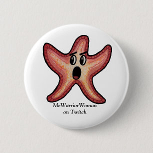 Bóton Redondo 5.08cm Starfish chocado, MmeWarriorWoman no Twitch