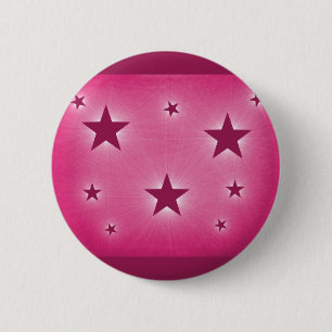 Bóton Redondo 5.08cm Stars in the Night Sky Button, Magenta