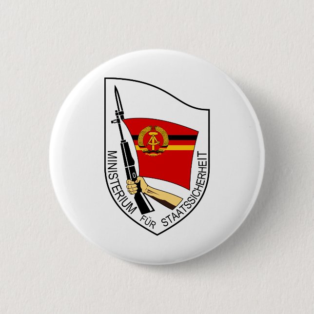 Bóton Redondo 5.08cm Stasi - DDR (Deutsche Demokratische Republik) (Frente)