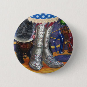 Bóton Redondo 5.08cm Steampunk onça