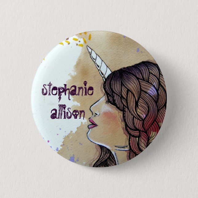 Bóton Redondo 5.08cm Stephanie Allison (Frente)