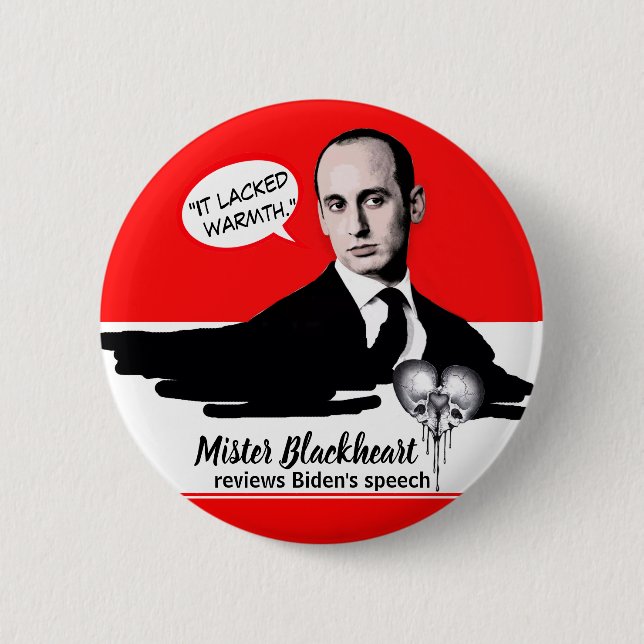 Bóton Redondo 5.08cm Stephen Miller não tem sentido de Ironia Button (Frente)