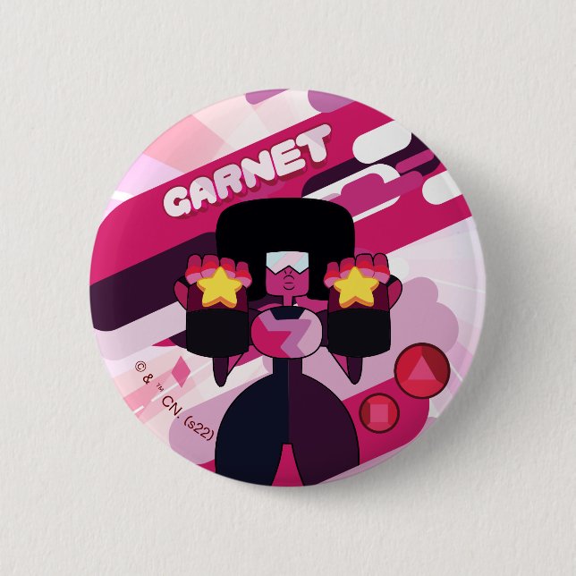 Bóton Redondo 5.08cm Steven Universe | Gráfico de caracteres de rede (Frente)