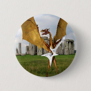Bóton Redondo 5.08cm Stonehenge Dragon