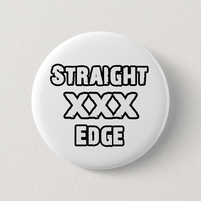 Bóton Redondo 5.08cm Straightedge (Frente)