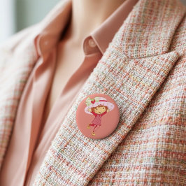 Bóton Redondo 5.08cm Strawberry