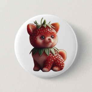 Bóton Redondo 5.08cm Strawberry Pomeranian