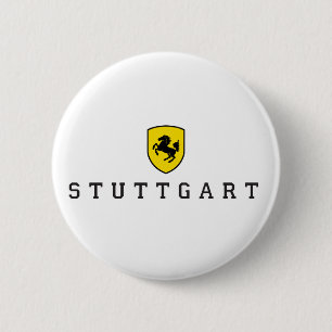 Bóton Redondo 5.08cm Stuttgart Crest Stuttgarter Wappen