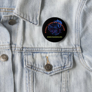 Bóton Redondo 5.08cm Stylized Divest Button