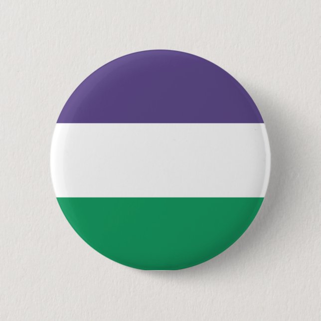 Bóton Redondo 5.08cm Sufrágio das mulheres na bandeira Suffragette (Frente)